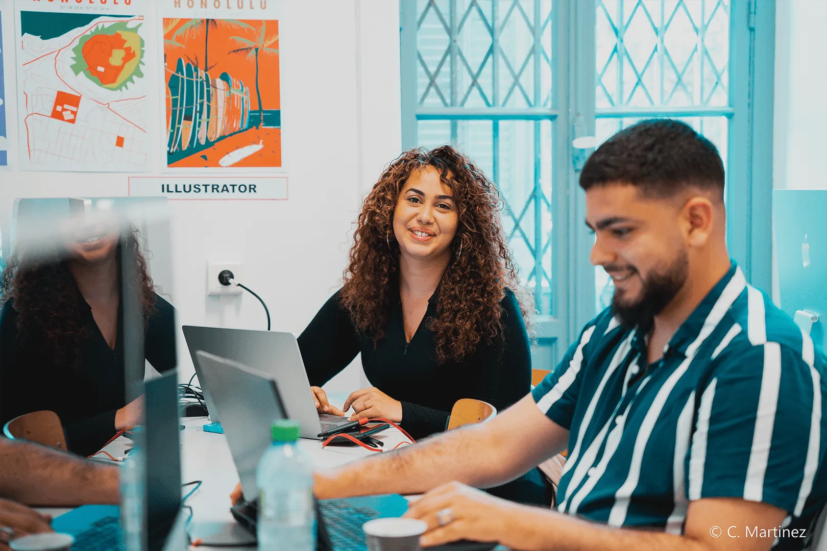 Photo classe Itecom Nice - bachelor Communication Visuelle