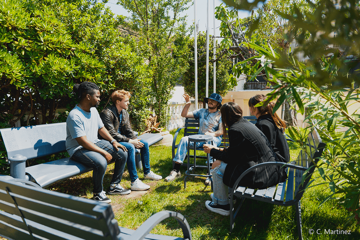 Photo d'un groupe d'étudiants en design à Itecom Nice