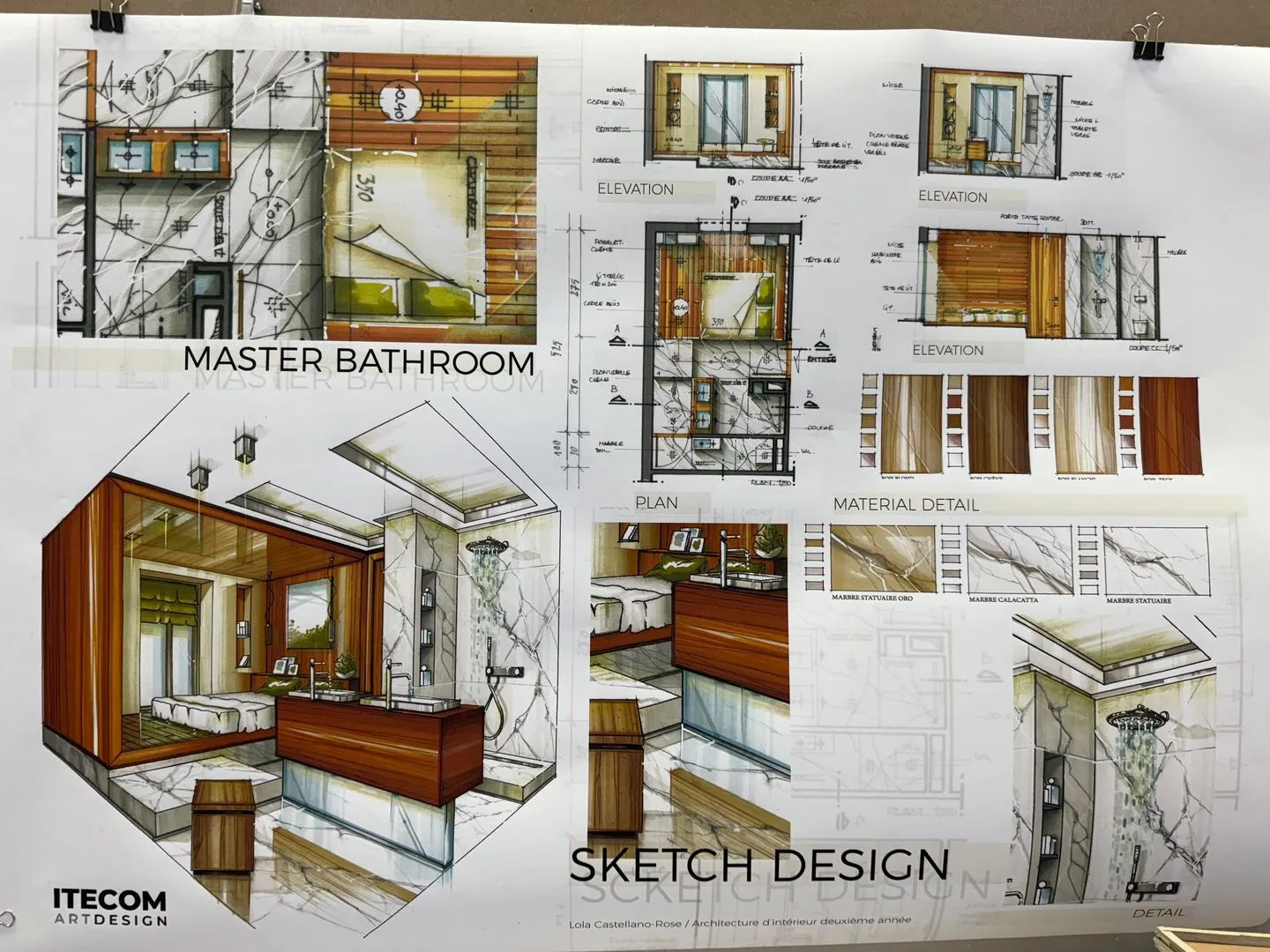 Maquette architectured d'interieur itecom nice