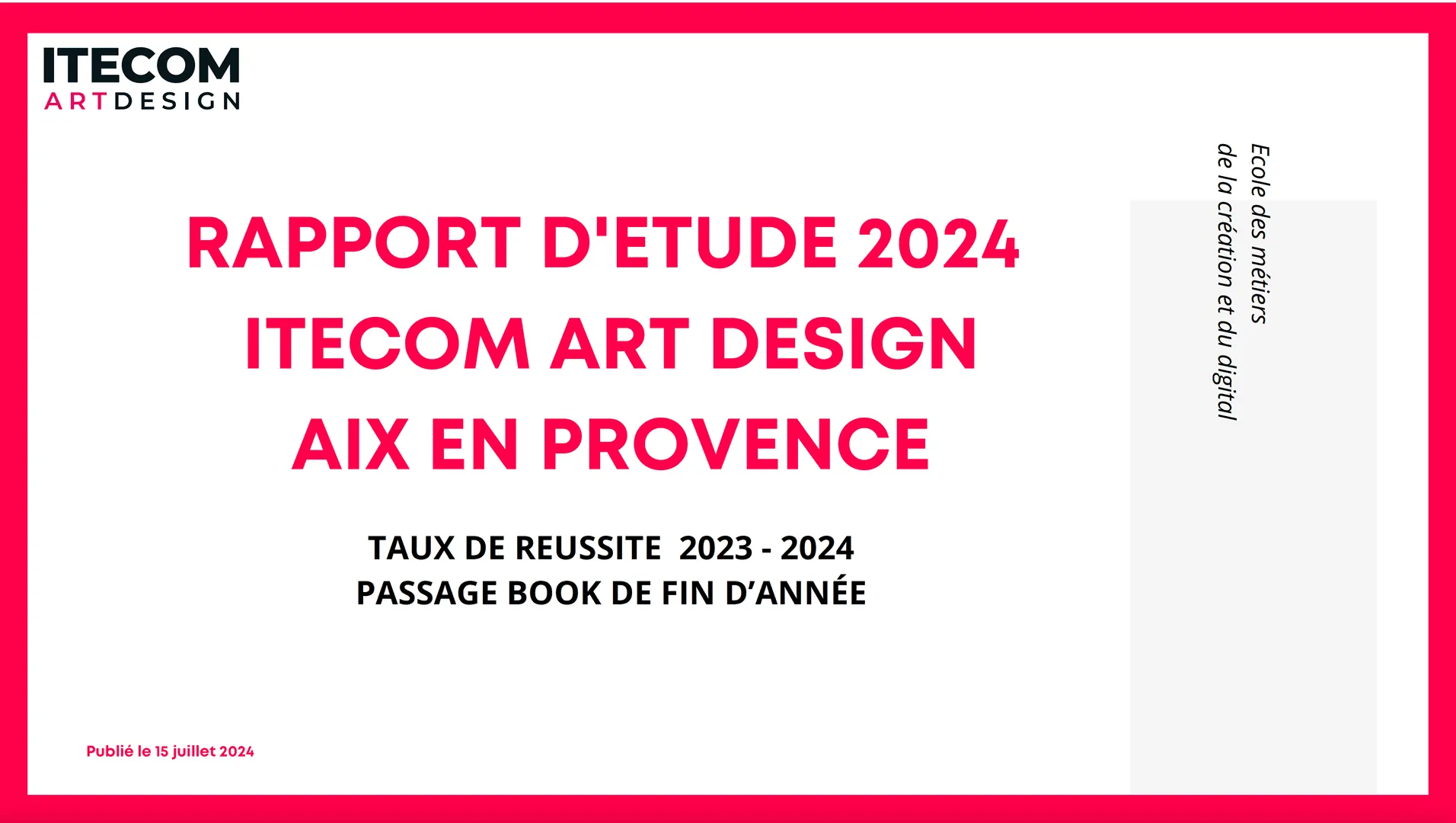 taux de reussite itecom aix 