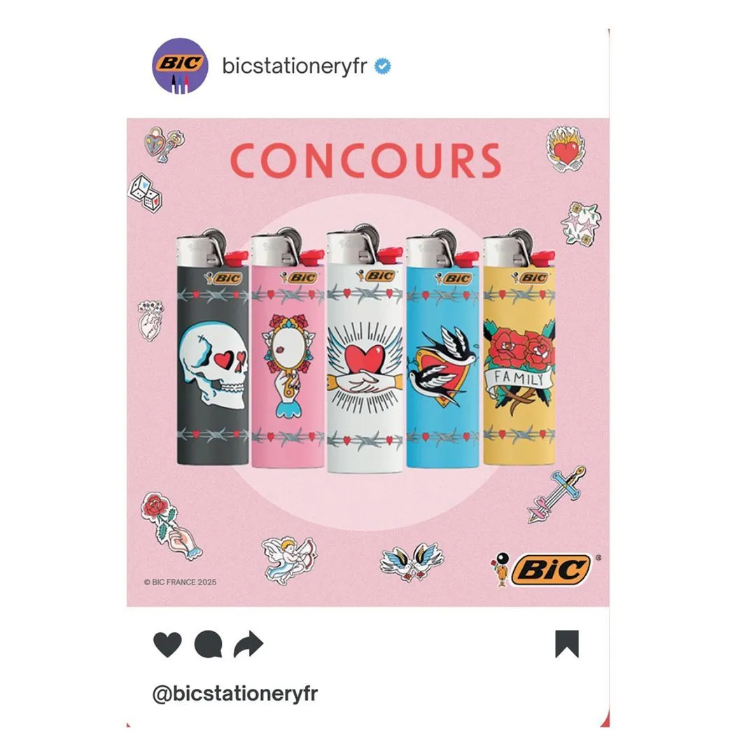 Exemple de piste créative pour la collaboration entre bic et Itecom