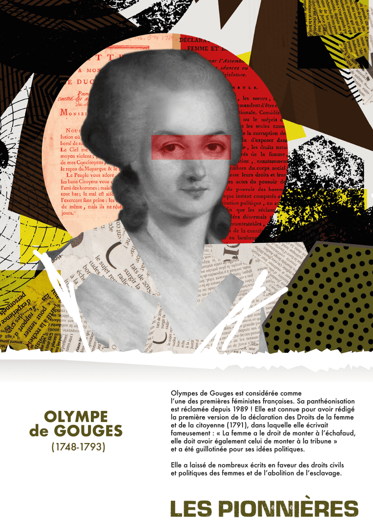 Itecom Art Design formation infographie maquette Olympe de Gouges