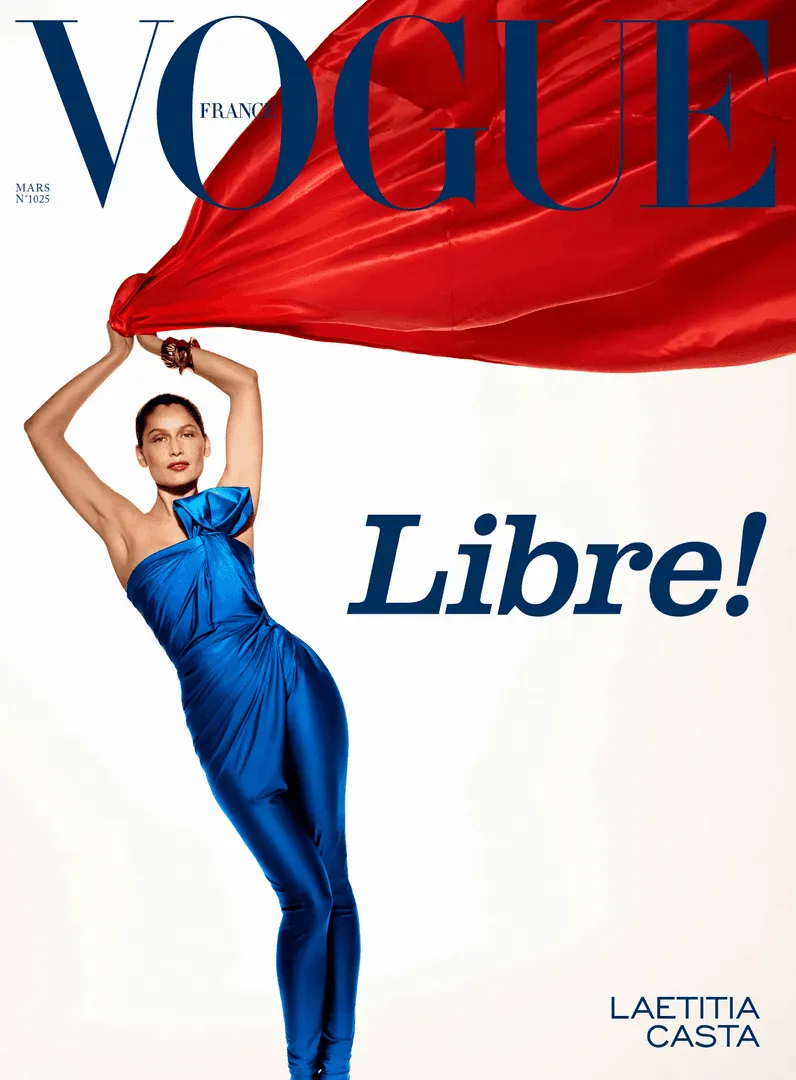 Une du célèbre Vogue qui utilise la font Bodoni